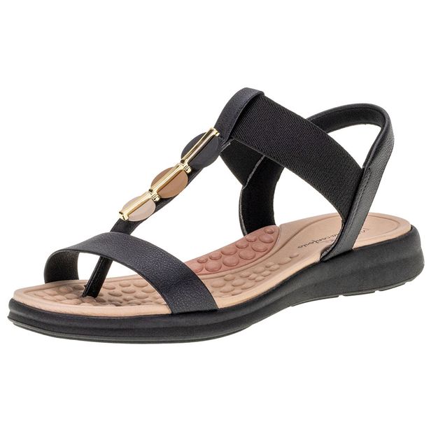 Sandália Feminina Flat Modare 7174109 PRETO 34