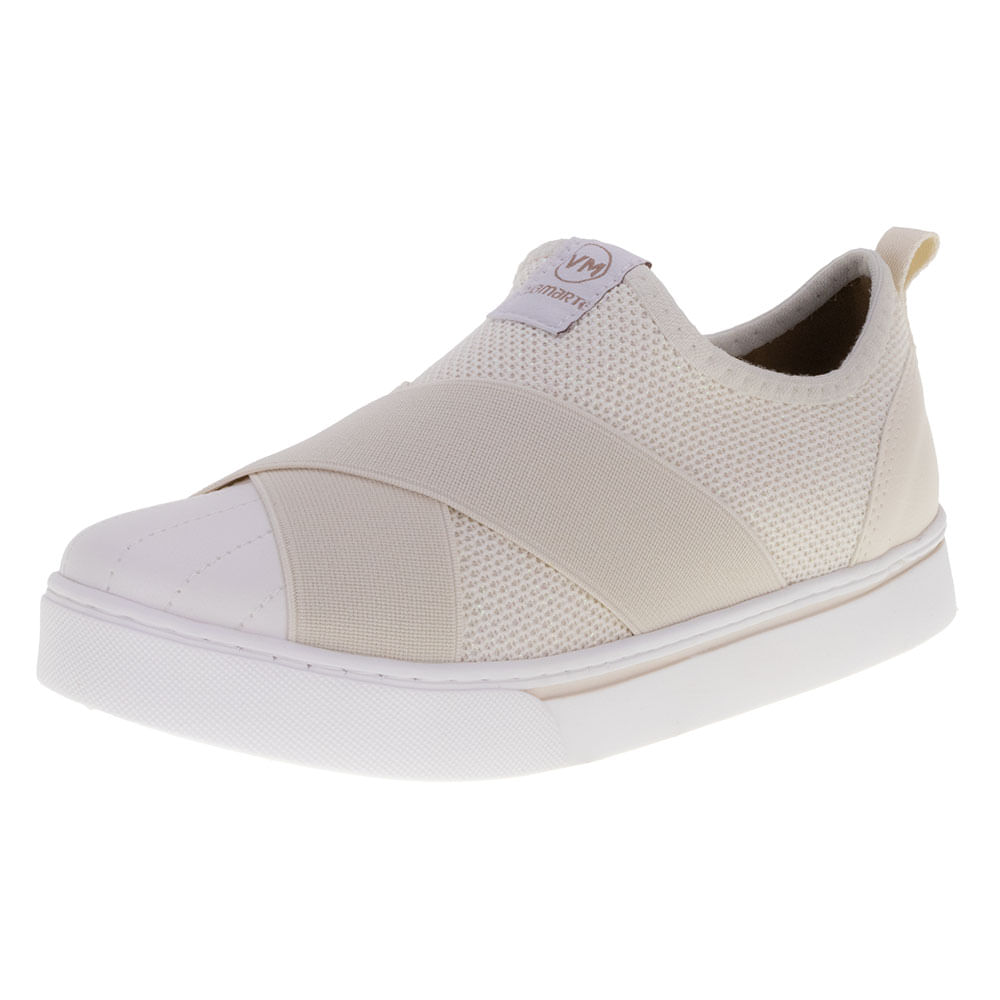 Tênis Feminino Slip On Via Marte 2312105 MARFIM cloviscalcados