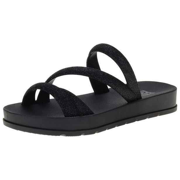 Sandália Infantil Slide Glitter Zaxy - 19008 PRETO 29