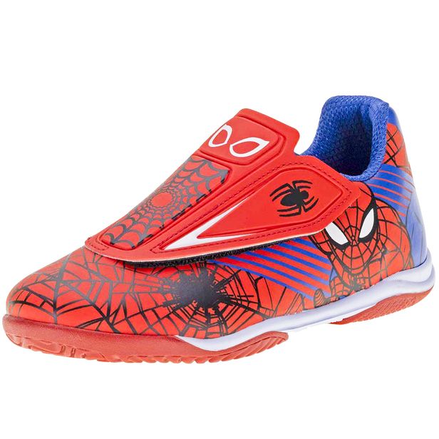 Chuteira Infantil Masculina Indoor Marvel Spider Man Dray 4054 AZUL/VERMELHO 31
