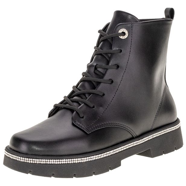 Bota Feminina Coturno Vizzano 3101201 PRETO 34