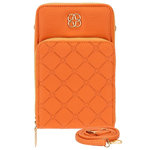 Bolsa Feminina Transversal H.E SJW706 LARANJA