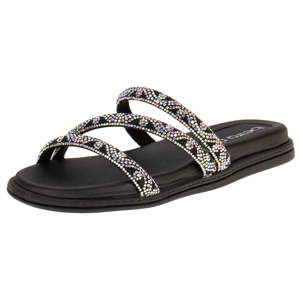 Tamanco Feminino Flat Beira Rio 8488108 PRETO 34