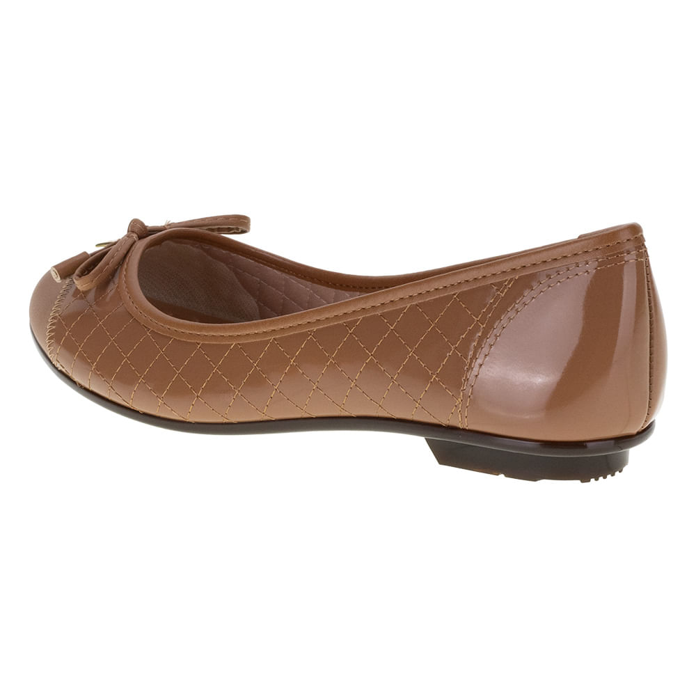 Sapatilha Feminina Flat Moleca 50271407 CAMEL - cloviscalcados Sapatilha Feminina Flat Moleca 50271407 CAMEL - cloviscalcados