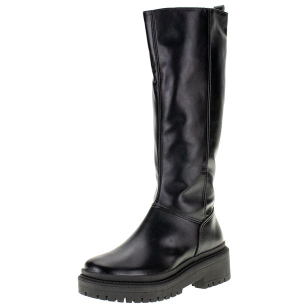 Bota Feminina Cano Alto Via Marte 005002 PRETO 34