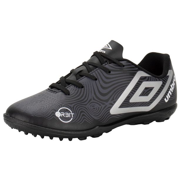 Chuteira Masculina Society Orbit Umbro - U01FB00153 PRETO/CINZA 38