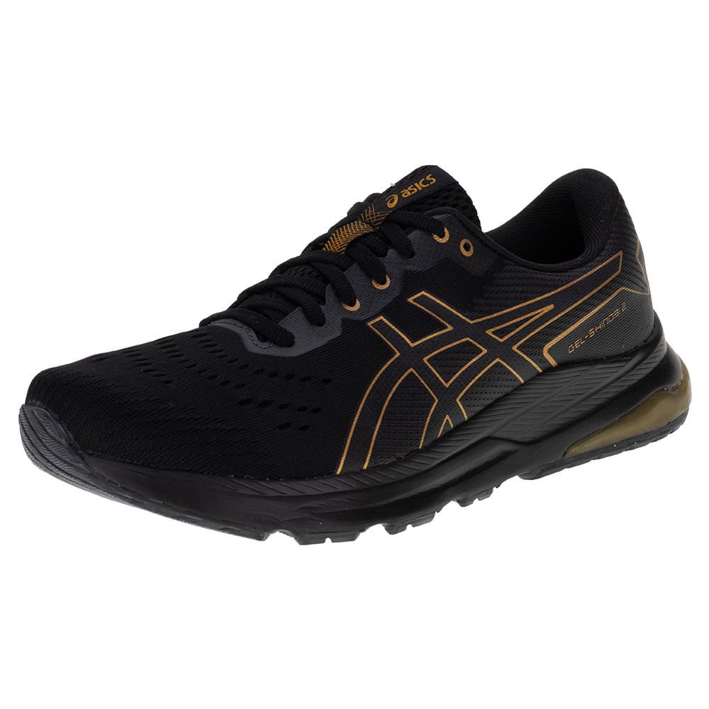 Tenis Masculino Gel Shinobi 2 Asics 1011B818 PRETO BEGE cloviscalcados