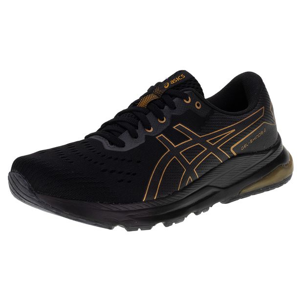 Tênis Masculino Gel Shinobi 2 Asics 1011B818 PRETO/BEGE 41