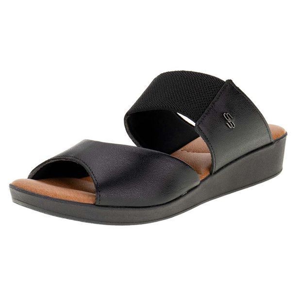 Tamanco Feminino Anabela Usaflex AG3919 PRETO 35