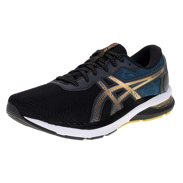 Tênis Masculino Gel Shogun 6 Asics - 1011B907 PRETO/VERDE 39