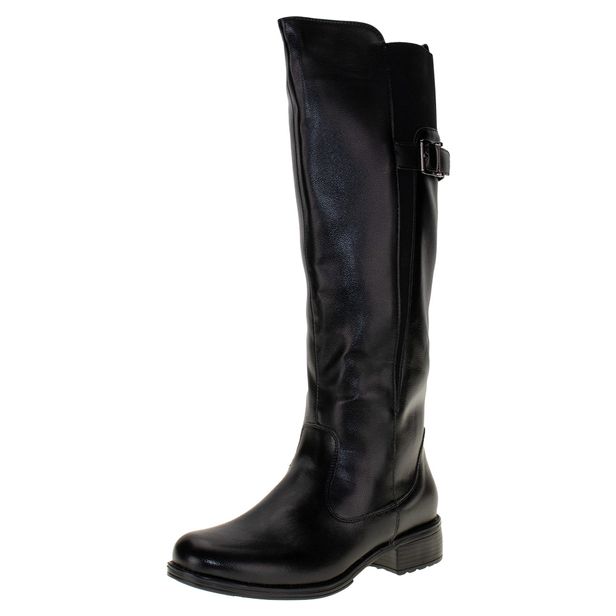 Bota Feminina Cano Alto Mooncity 72114 PRETO 34