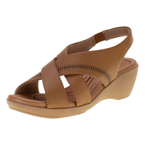 Sandália Feminina Anabela Usaflex AI0206 BEGE 39