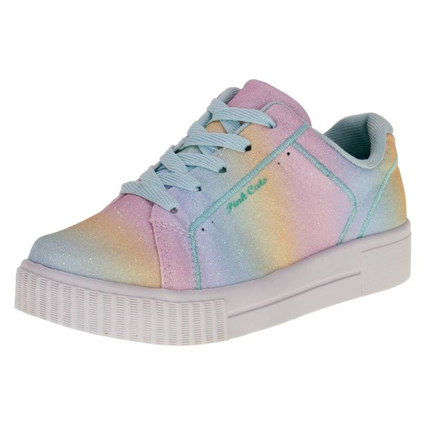 Tênis Infantil Feminino Pink Cats V3961 BRANCO/VERDE 30