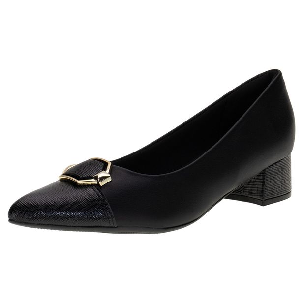 Sapato Feminino Salto Grosso Piccadilly 739051 PRETO 35