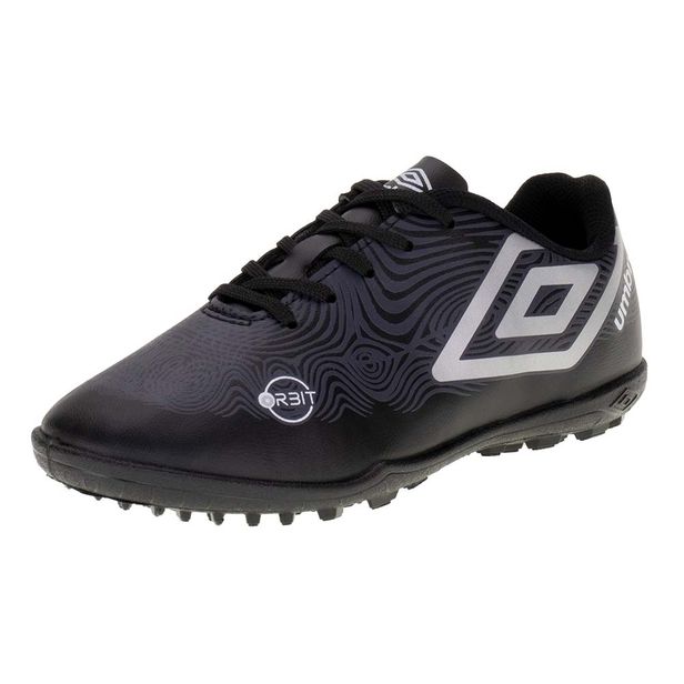 Chuteira Infantil Society Orbit Umbro - U07FB00179 PRETO/CINZA 29