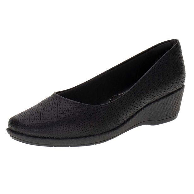 Sapato Feminino Anabela Piccadilly - 143133 PRETO 02 35