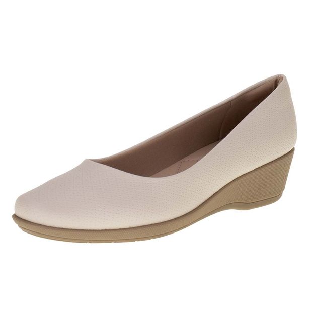 Sapato Feminino Anabela Piccadilly - 143133 MARFIM 35