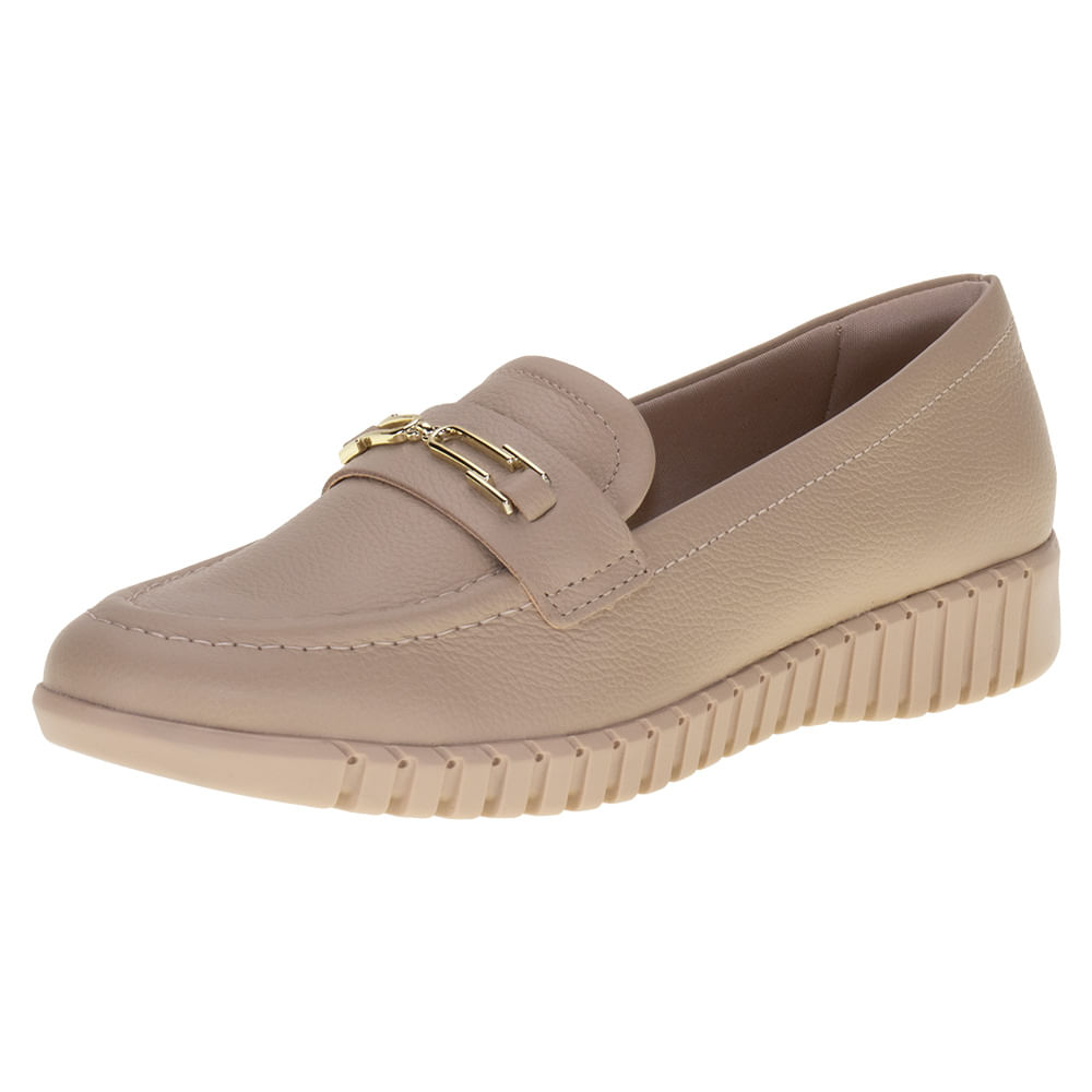 Mocassim Feminino Comfortflex 2476302 BEGE cloviscalcados
