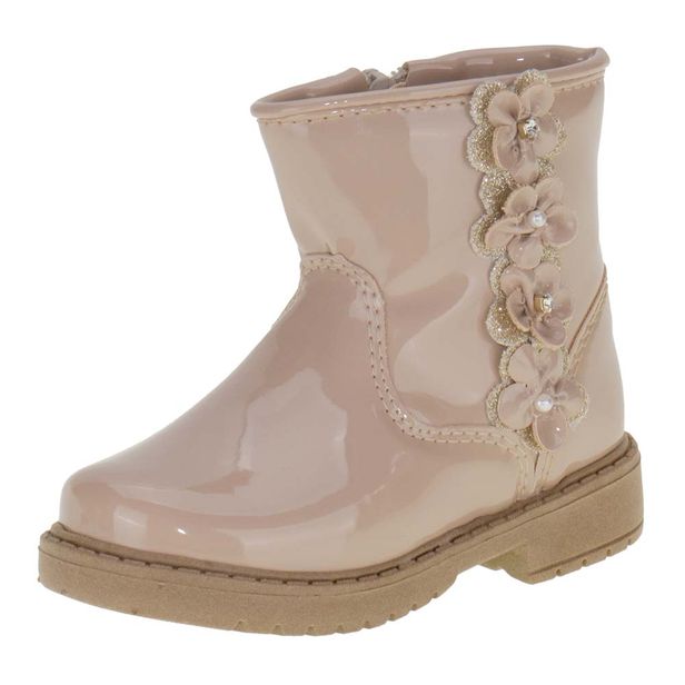 Bota Infantil Feminina Lily Kids 15095 BEGE 20