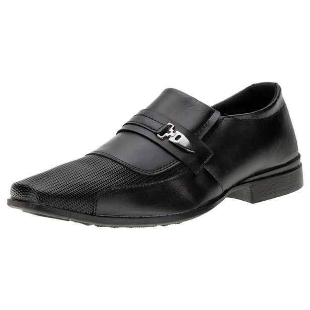 Sapato Masculino Social Mais Leve 608 PRETO 37