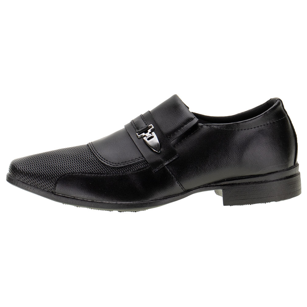 Sapato Masculino Social Mais Leve 608 PRETO cloviscalcados