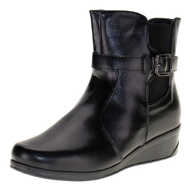 Bota Feminina Cano Baixo Mooncity 71107 PRETO 34