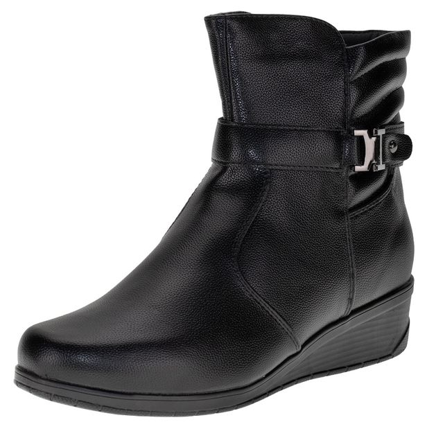 Bota Feminina Cano Baixo Mooncity 71106 PRETO 34