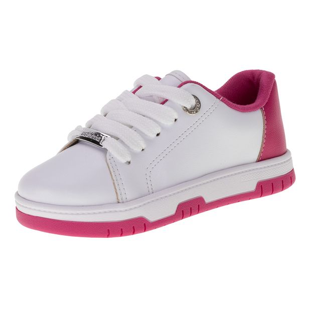 Tênis Infantil Feminino Molekinha 2562110 BRANCO/ROSA 33