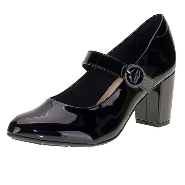 Sapato Feminino Salto Grosso Modare 7377106 VERNIZ/PRETO 34