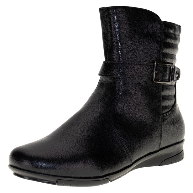 Bota Feminina Cano Baixo Mooncity 71088 PRETO 34