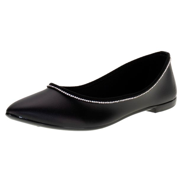 Sapatilha Feminina Flat Moleca 5727128 PRETO 34