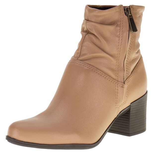 Bota Feminina Cano Baixo Bottero 346907 BEGE 39