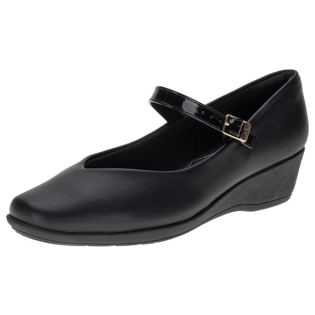 Sapato Feminino Anabela Piccadilly 143216 PRETO 34
