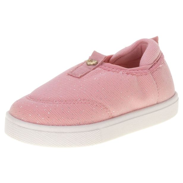 Tênis Infantil Baby Slip On Molekinha 2118570 ROSA 17