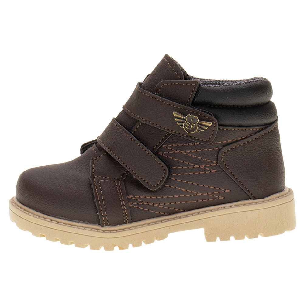 Bota Infantil Masculina Coturno Ortobaby 14014 CAFÉ 22