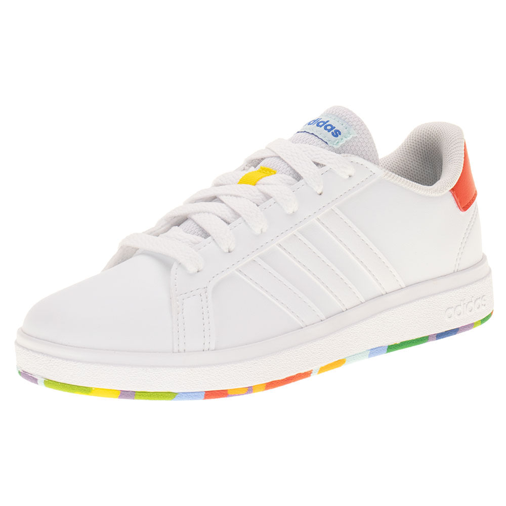 Tênis Infantil Grand Court Kids Adidas IGO0440 BRANCO
