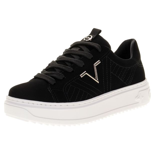 Tênis Feminino Via Marte 055003 PRETO/NOBUCK 35