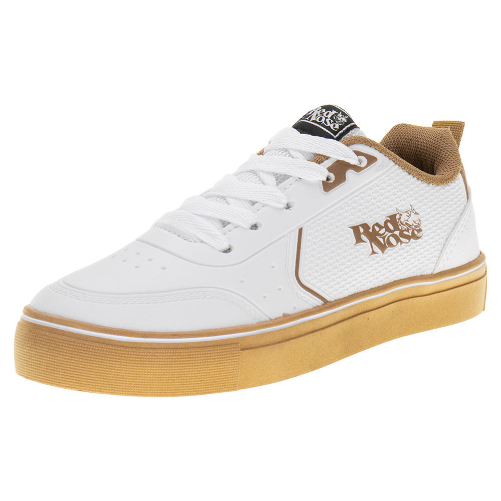 Tênis Infantil Masculino Cosmo Red Nose 172 BRANCO cloviscalcados