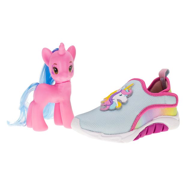 Kit Tênis Infantil Mais e Unicórnio Kidy 1681218 AZUL/ROSA 32
