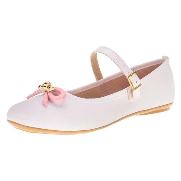 Sapatilha Infantil Feminina Molekinha - 2502394 BRANCO 34