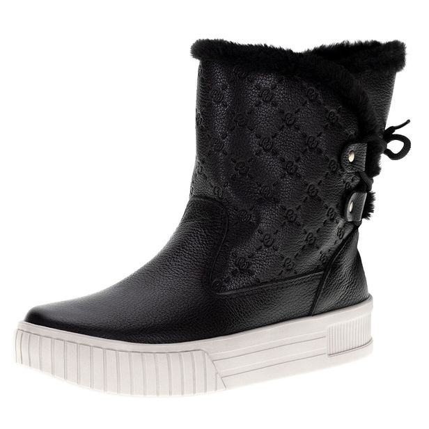 Bota Feminina Cano Baixo Pegada 212591 PRETO 34
