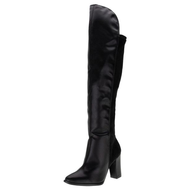 Bota Feminina Over The Knee Beira Rio 9043105 PRETO 34