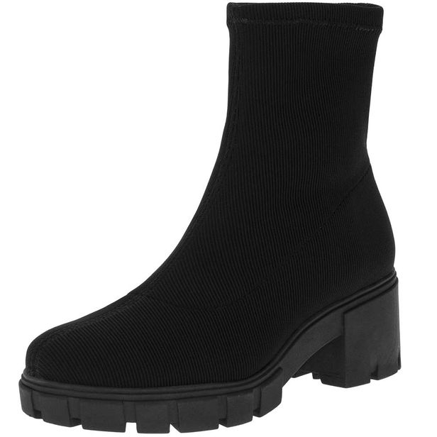 Bota Feminina Cano Baixo Via Marte 001004 PRETO 34