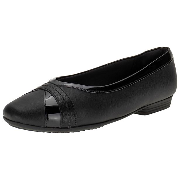 Sapatilha Feminina Flat Piccadilly 250224 PRETO 35