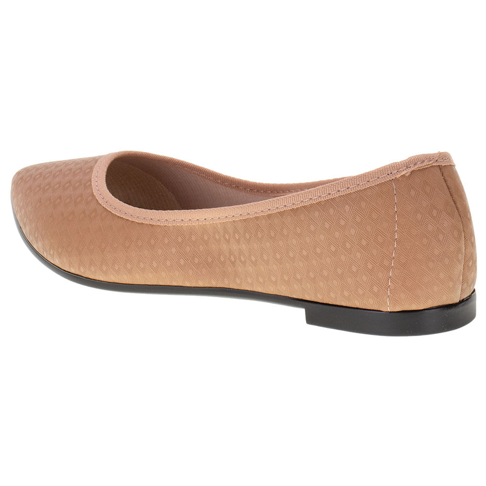Sapatilha Feminina Flat Moleca 5727100 BEGE - cloviscalcados Sapatilha Feminina Flat Moleca 5727100 BEGE - cloviscalcados