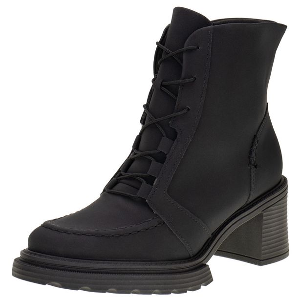 Bota Feminina Coturno Piccadilly 753005 PRETO/NOBUCK 34