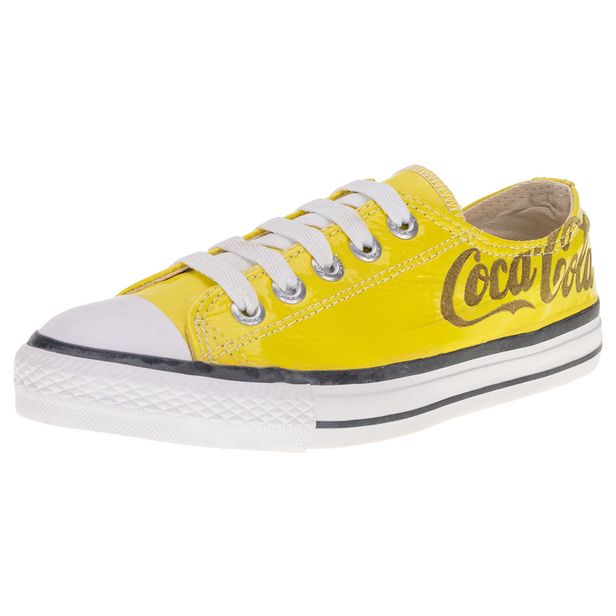 Tênis Feminino Casual Coca-Cola 0095 AMARELO 37