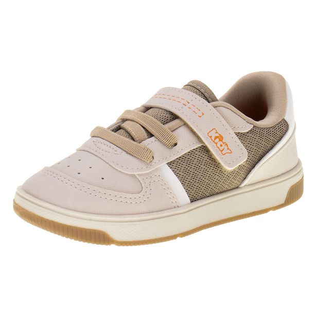 Sapatênis Infantil Masculino Milão Respitec Kidy 1170296 TAUPE 22