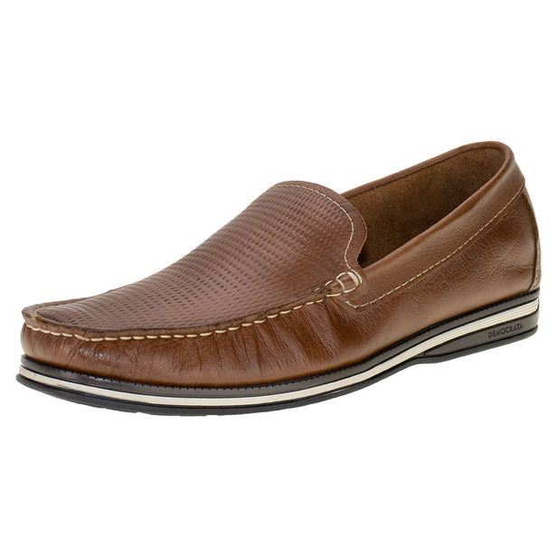 Mocassim Masculino Denim Flow Democrata - 135201 CARAMELO 01 38