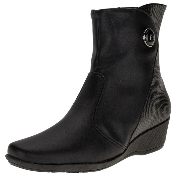 Bota Feminina Cano Baixo Piccadilly 143219 PRETO 34